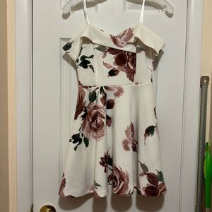 Off the Shoulder Floral Dress